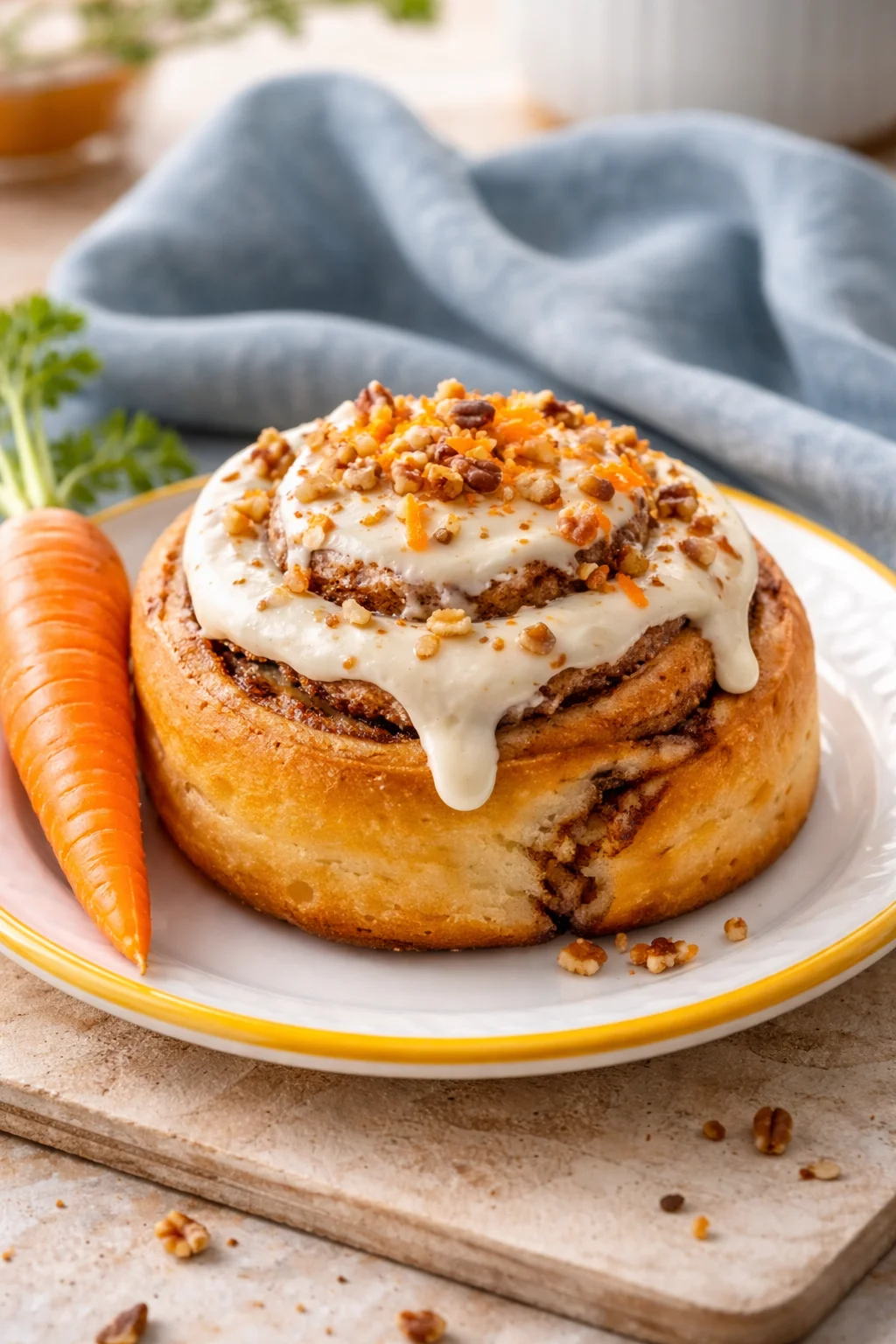 Carrot Cake Cinnamon Rolls