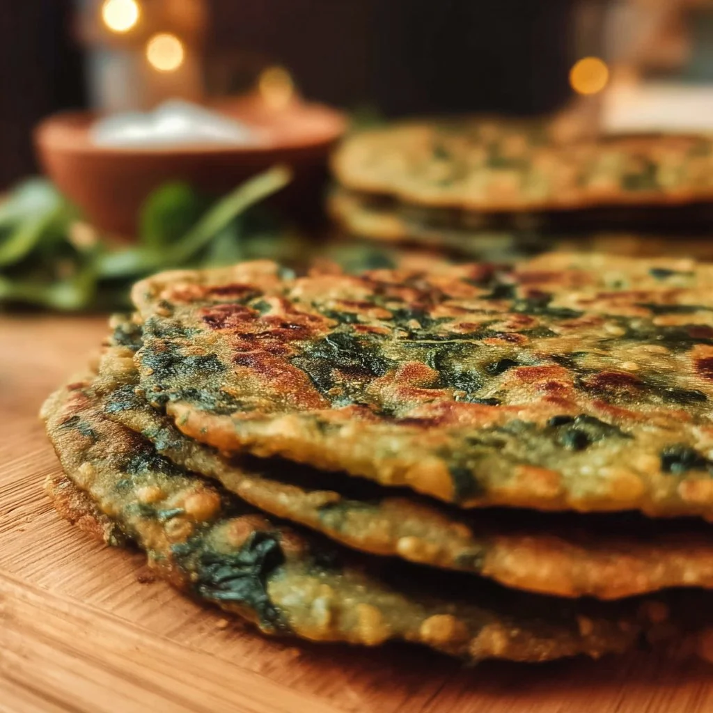 Lentil Spinach Flatbread