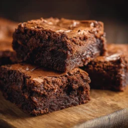 Delicious Lunch Lady Brownies with a fudgy texture and chocolate frosting