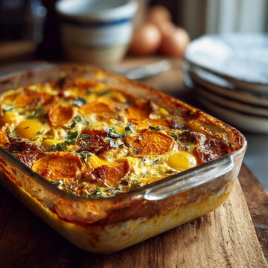 Protein-Packed Sweet Potato Egg Casserole