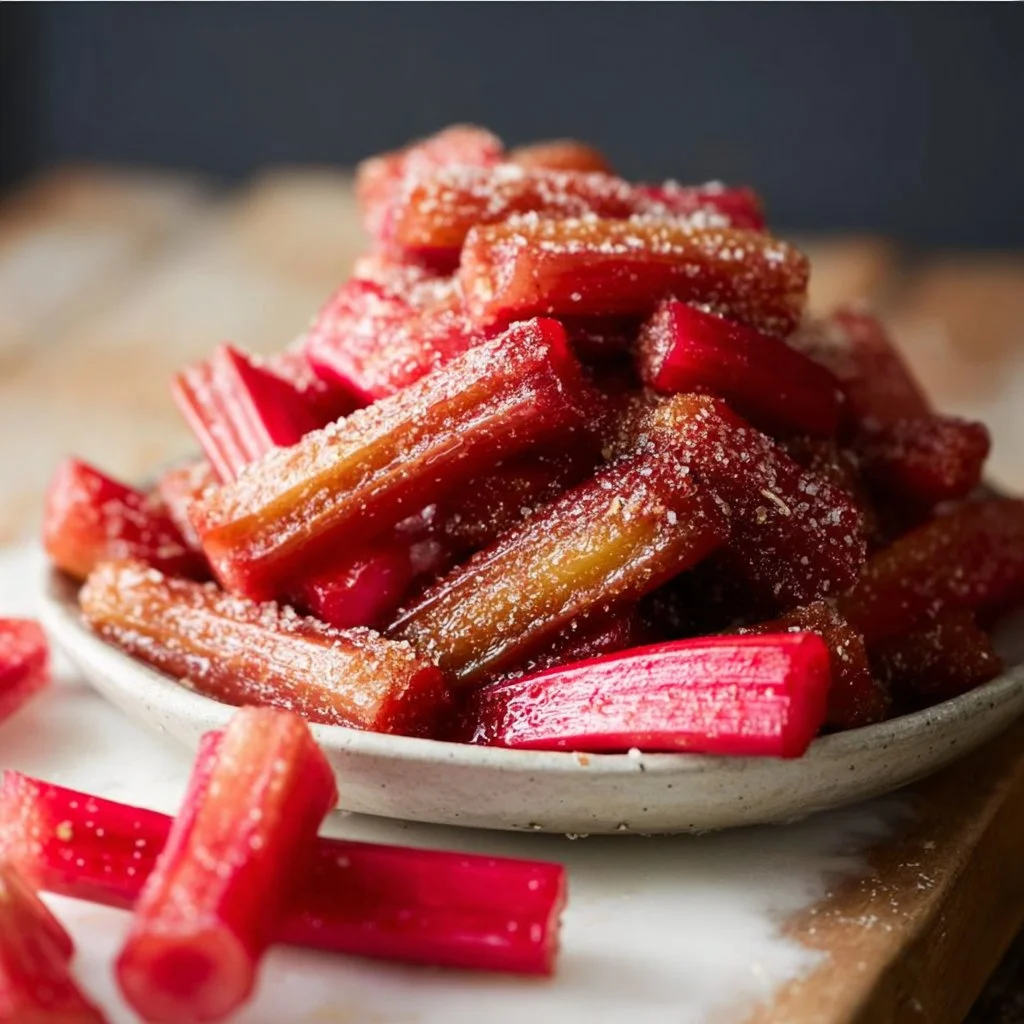 Simply Divine Candied Rhubarb Recipe: 7 Steps for Sweet Perfection!