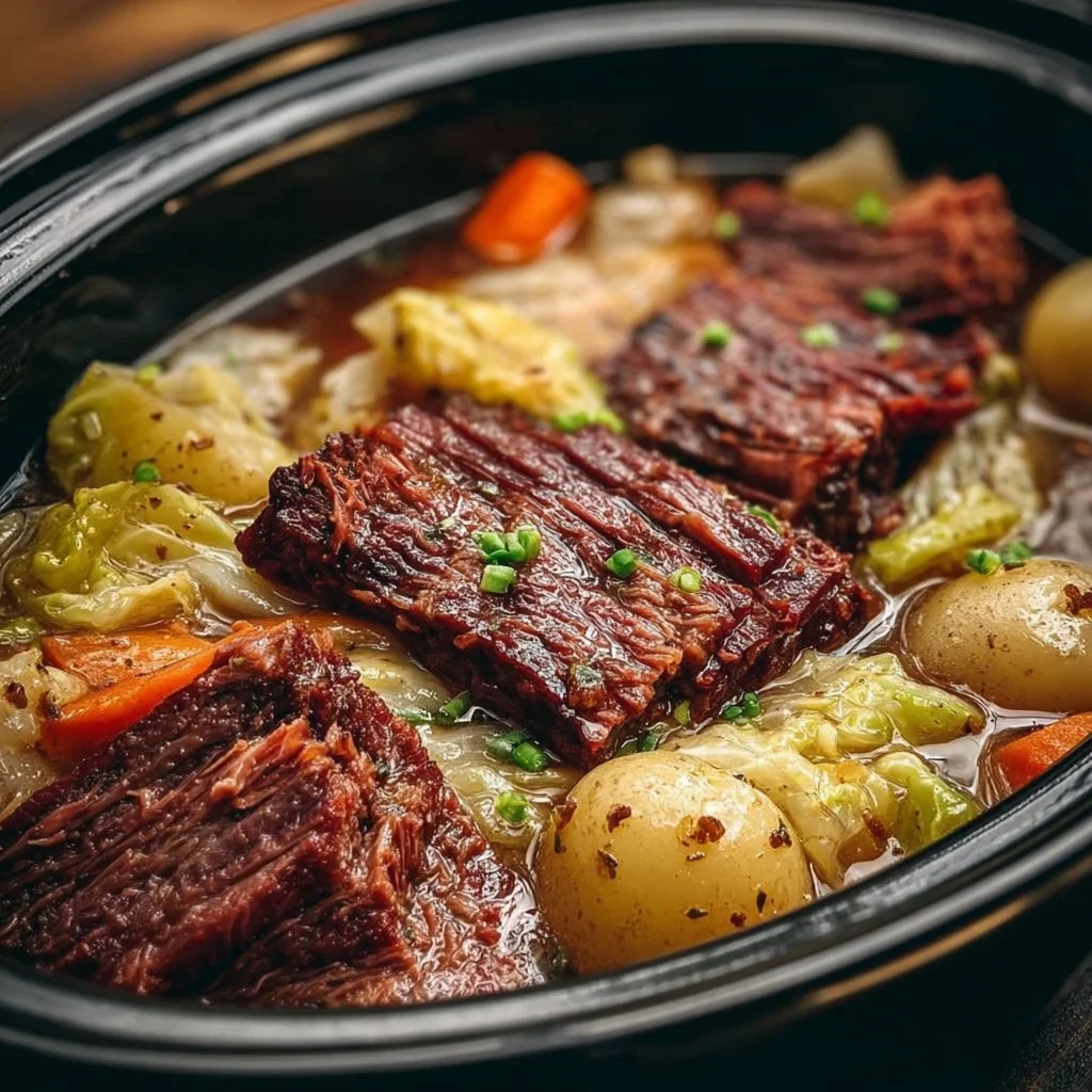 Cozy Slow Cooker Corned Beef and Cabbage Recipe Easy Comfort Meal