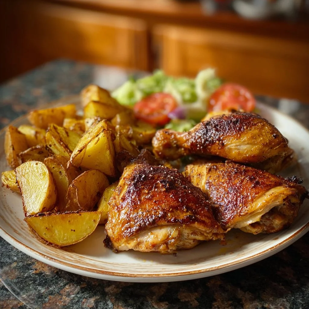 Ultimate Crispy Chicken & Roasted Potato Plate
