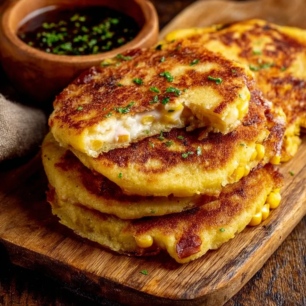 Venezuelan Sweet Corn Cachapas