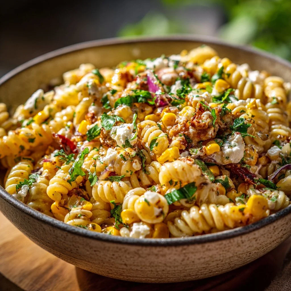 Best High Protein Elote Pasta Salad