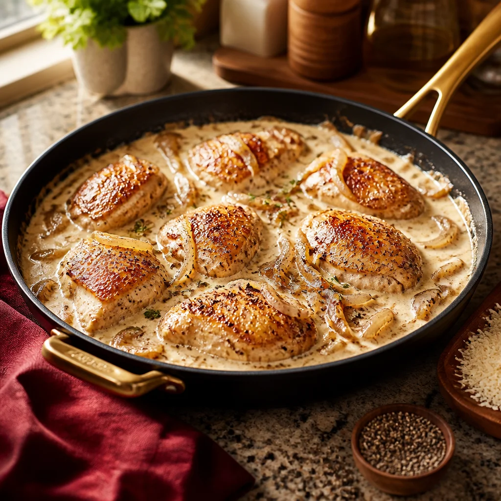Creamy Caramelized Onion Chicken
