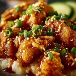 Crispy Hawaiian Mochiko Chicken served with sides for dinner