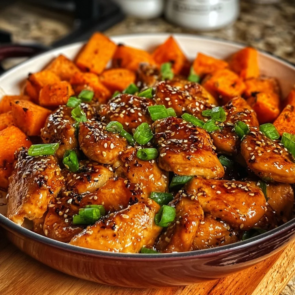 Discover the Best Honey Garlic Chicken and Sweet Potato Recipe for a Quick and Delicious Dinner