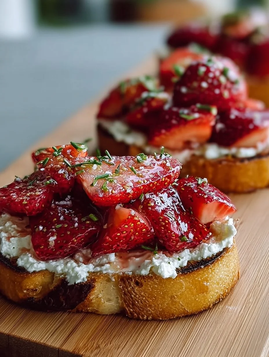 Roasted Strawberry Whipped Ricotta Toast | Recipe