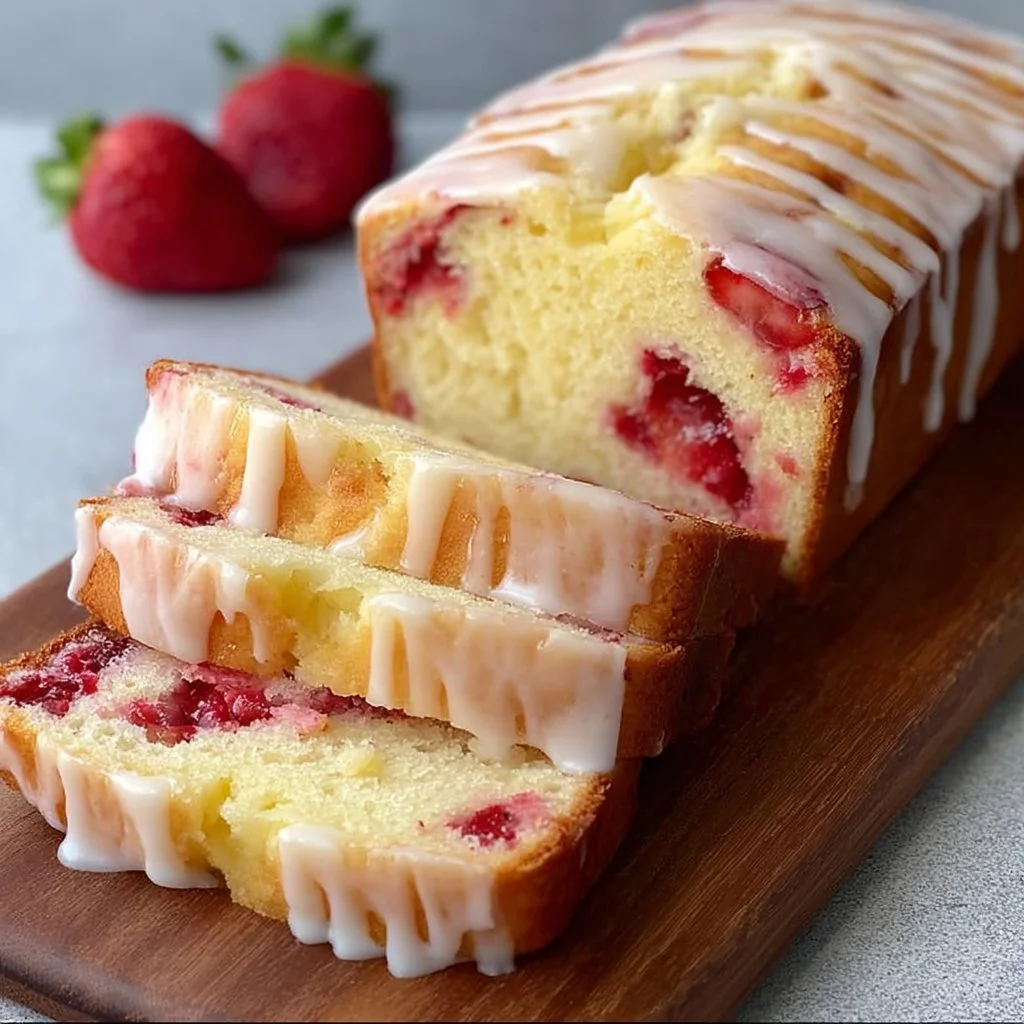 Strawberry Cream Cheese Pound Cake