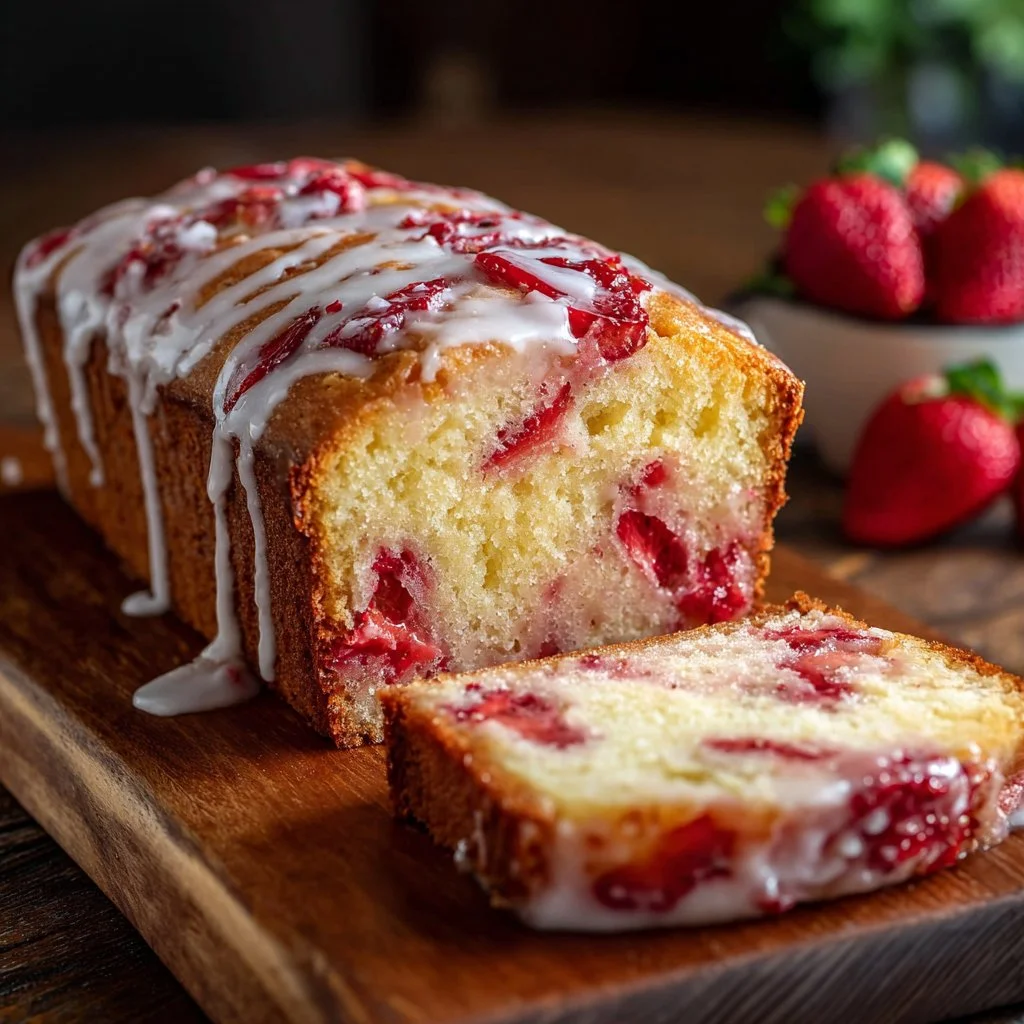 Strawberry Cream Cheese Pound Cake