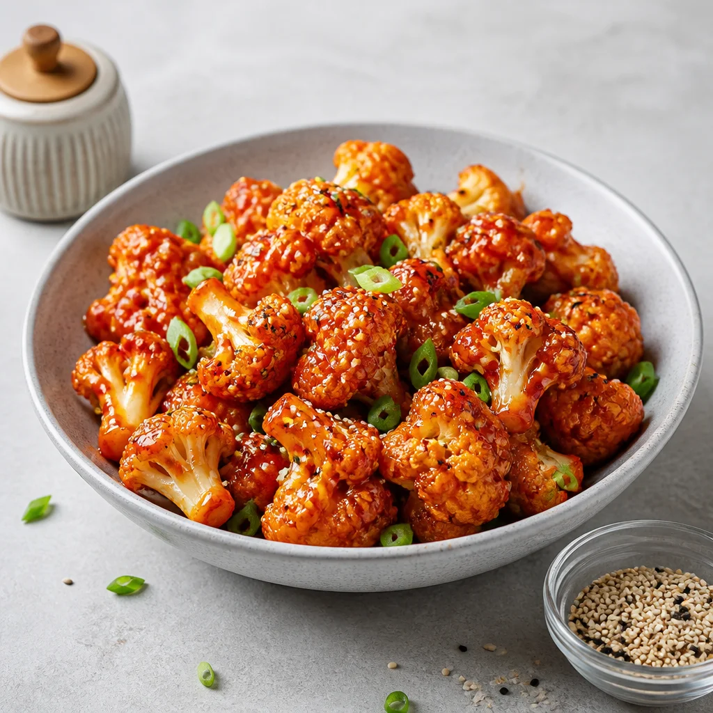 Crispy Air Fryer Bang Bang Cauliflower
