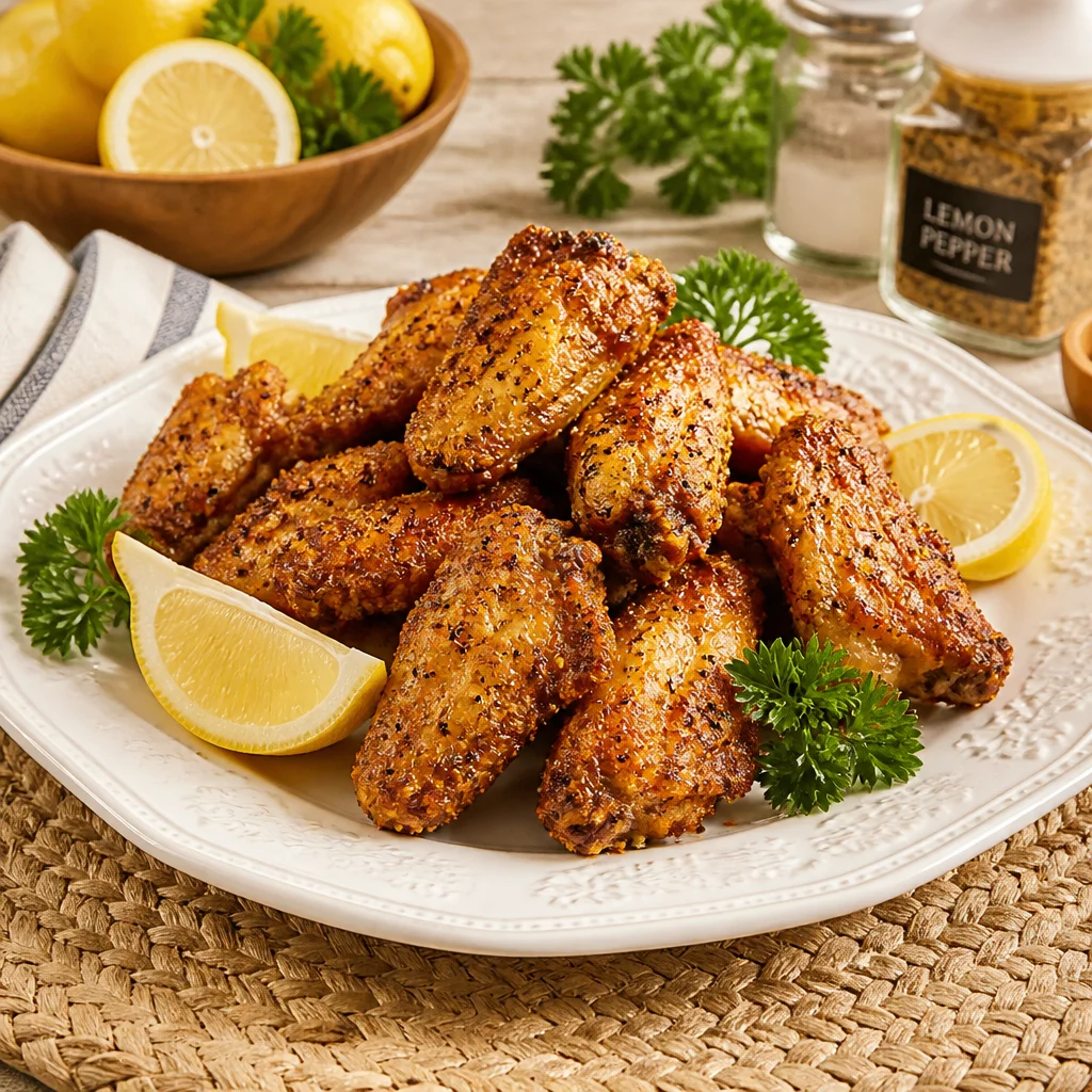 Crispy Air Fryer Lemon Pepper Chicken Wings You'll Crave