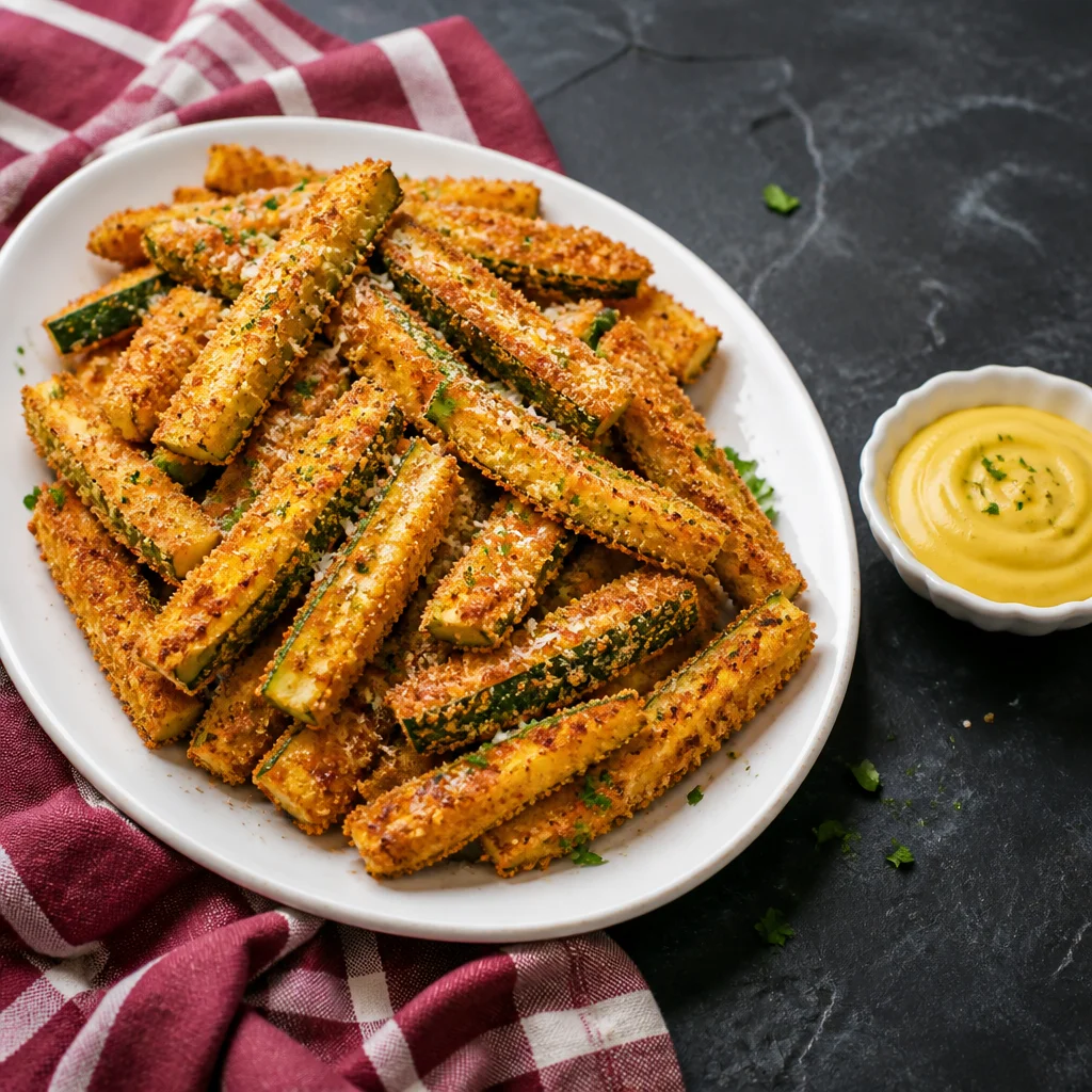Crispy Air Fryer Parmesan Zucchini Fries