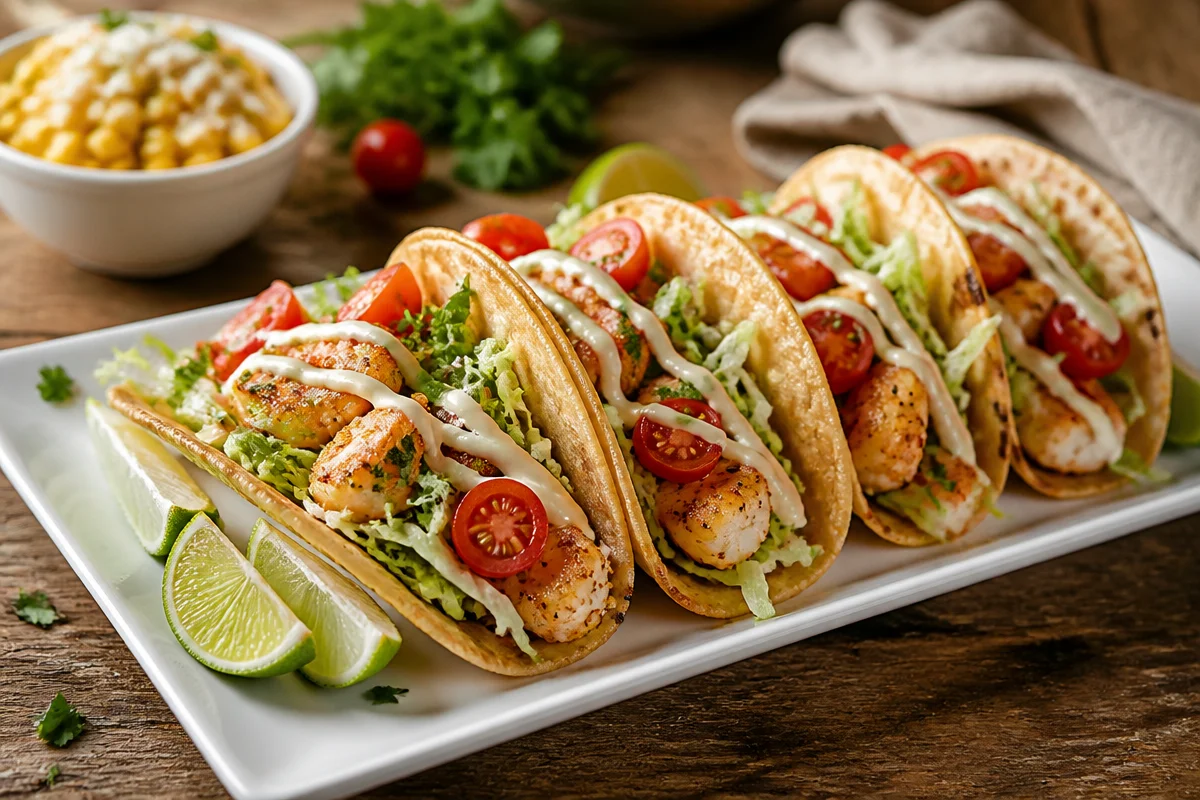 Crispy Air Fryer Shrimp Tacos That'll Make You Smile