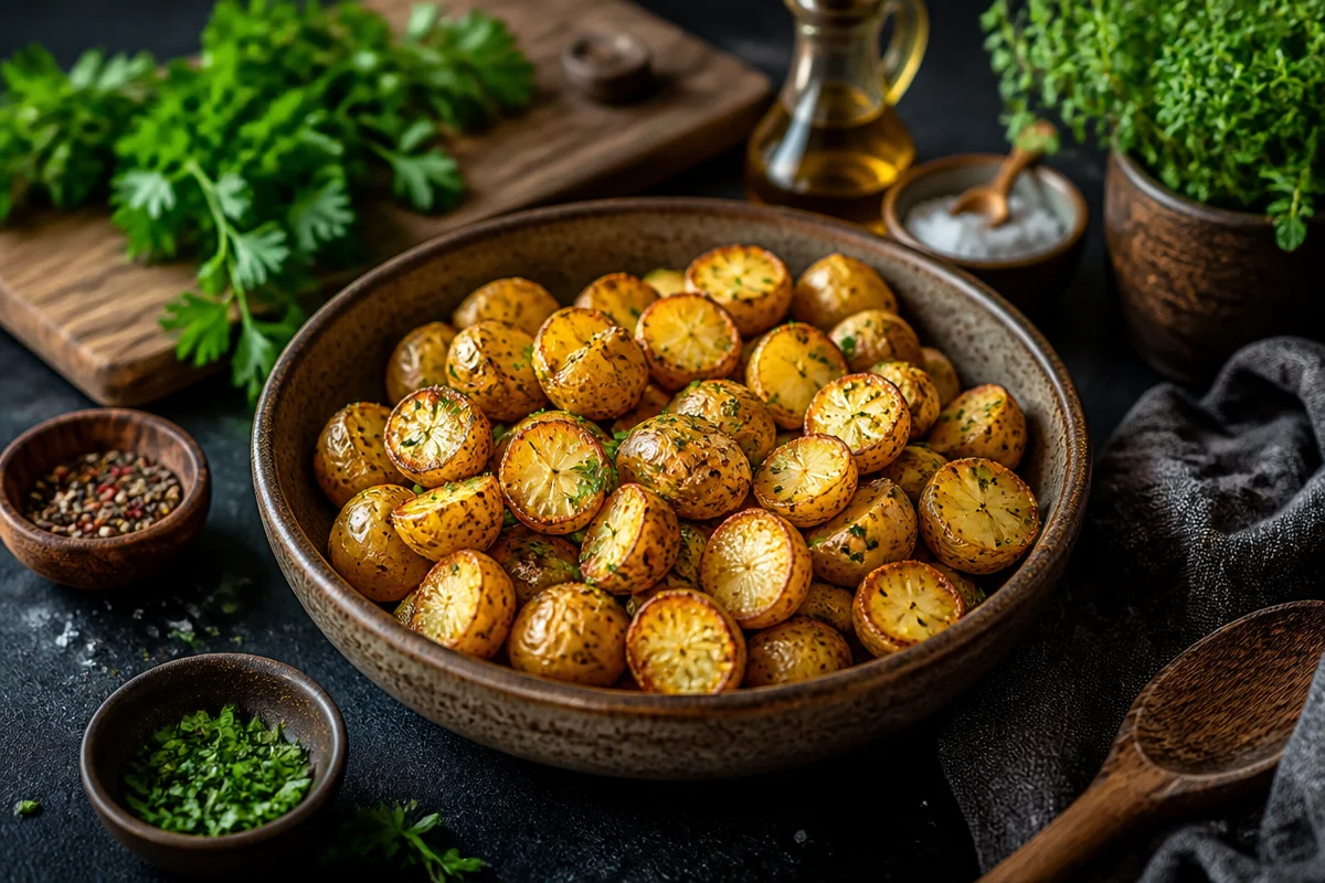Deliciously Crispy Air Fryer Garlic Herb Roasted Potatoes